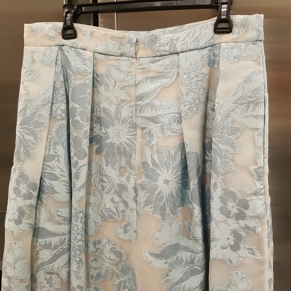 💕ST. JOHN💕 Bethany Metallic Floral Floral Organza/Jacquard Ball Skirt 10 NWOT - Picture 6 of 14